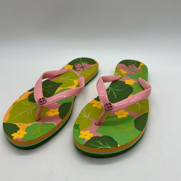 Kate Spade Pink and Green Floral Sandals - Picture 1 of 15